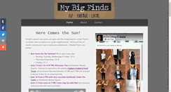 Desktop Screenshot of mybigfinds.com